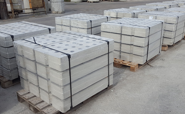 filterplatte 3 Filterplatten verpackt auf Paletten