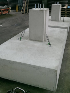 fundamente 4 Sockelfundament mit erhöhtem Fundamentkopf
